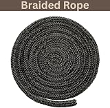 Vitcas 8mm Black Stove Fire Rope Replacement Kit Adhesive Protective Gloves view 5