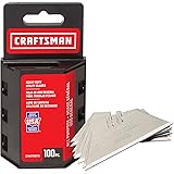 CRAFTSMAN Utility Knife Blades, 100 Pack, For Drywall, Leather, Rubber and More (CMHT11921A), 7"L x 3.3"W x 0.5"H, Silver