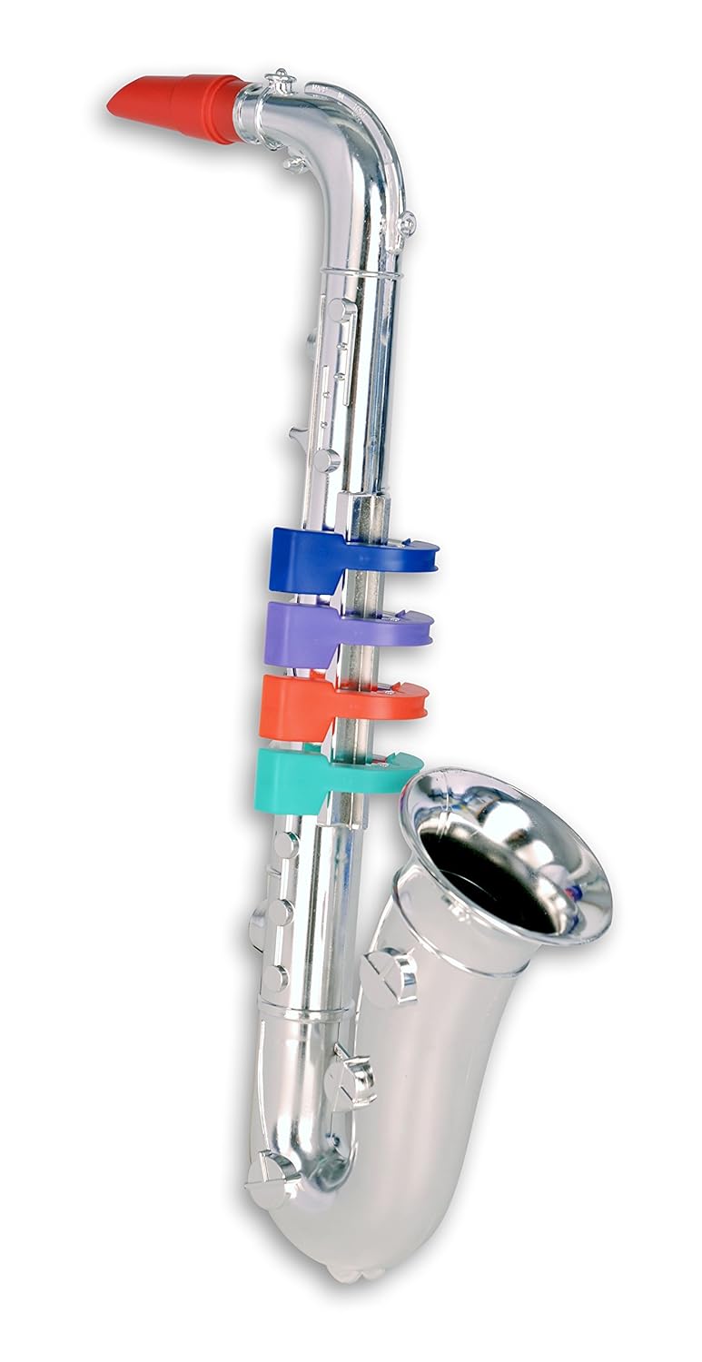 Bontempi 32 3931 4 Notes Silver Saxophone, 37 cm, MultiColor Amazon
