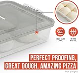 Chef Pomodoro Dough Proofing Box 14" x 11" x 3" 2-Pack Grey view 5