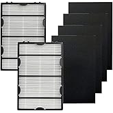 PUREBURG Replacement Filter Compatible with Holmes HAP8615 HAP633 HAP8625 HAP8650B HAP8650B-NU & Biaonaire GE 106633 Air Purifiers,2-Pack HAPF600 + HAPF60