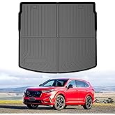 Powerty Cargo Liner for 2023 2024 2025 2026 Honda CRV Accessories (Include Hybrid), Fit Cargo Deck in Upper Position CR-V Cargo Mat, All Weather Car Rear Trunk Mat Cargo Protector (Not for Gasoline)