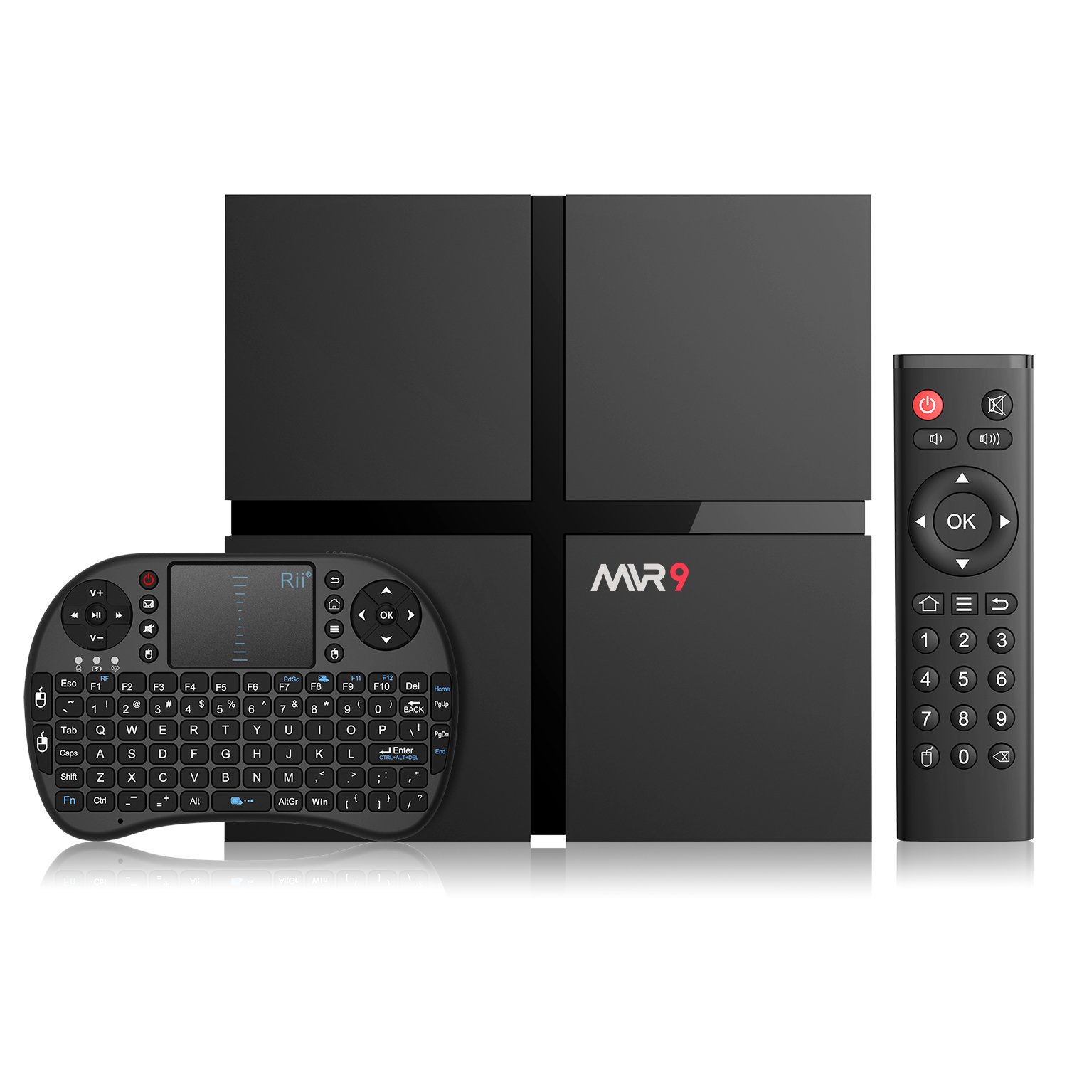 Bqeel MVR Android  tv box  Mini Teclado Inalámbrico con Touchpad