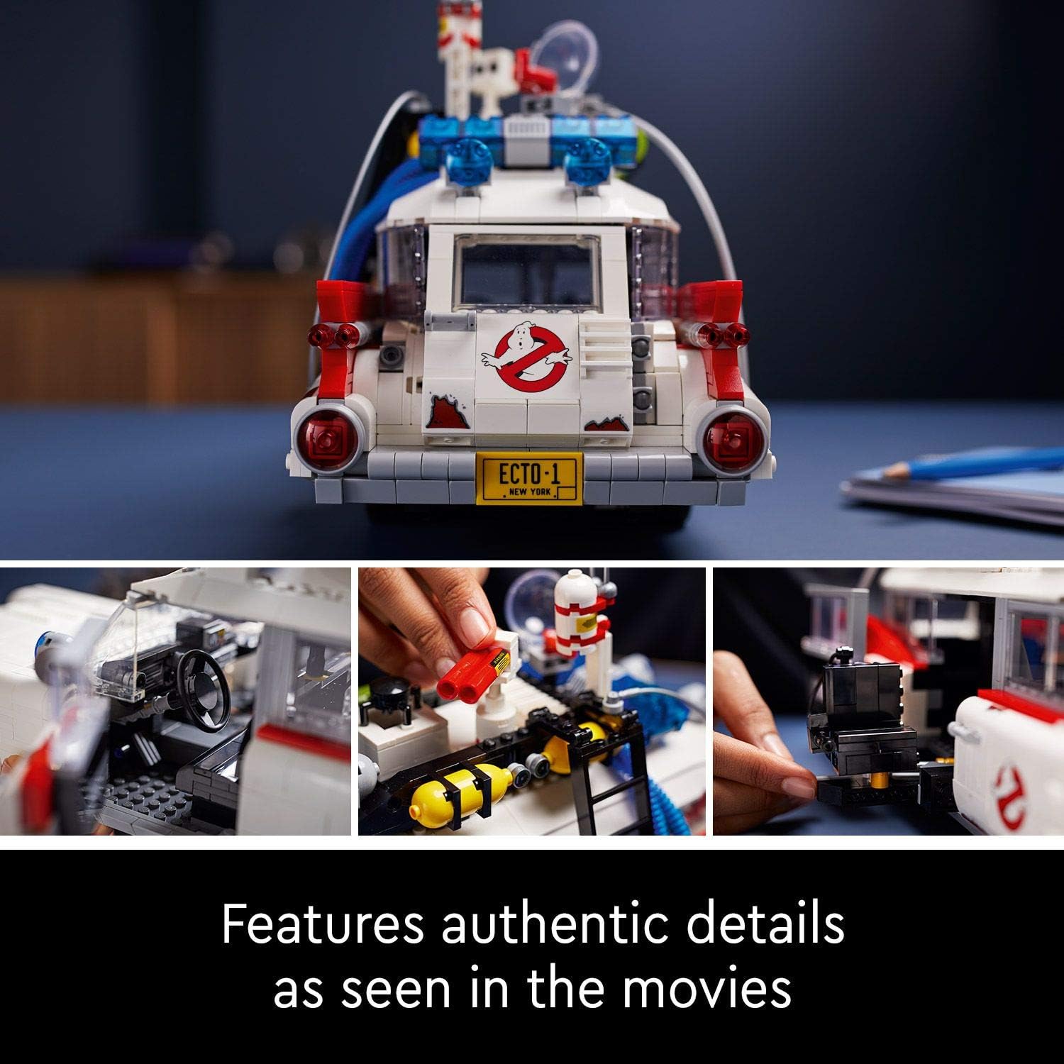 LEGO Icons Ghostbusters ECTO-1 Car Kit, Large Set for Adults Gift Idea for Men Women, Her, Him - Image 5