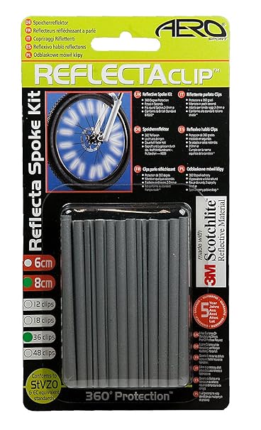 Aero Sport® 3M Scotchlight Speichenreflektor Sicherheit für Fahrrad (36 Stück)
