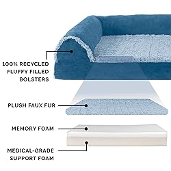 Furhaven Memory Foam Dog Bed for Large Dogs
