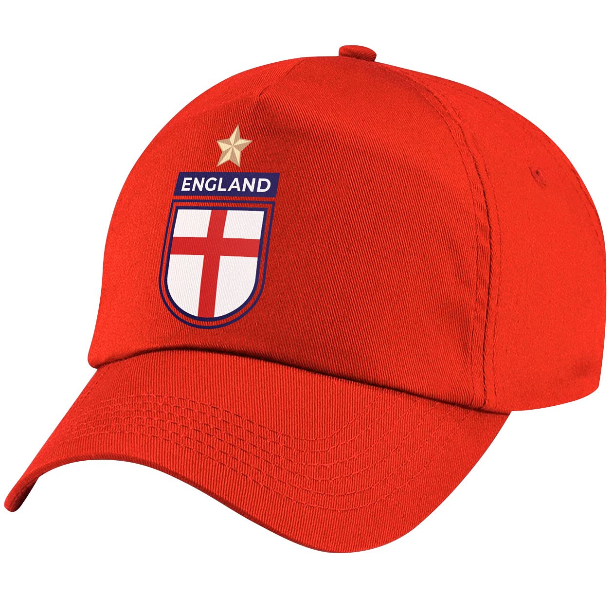 Kids England Football Cap (Red, One Size)