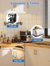 Eightree Smart Plug with Alexa Google Home Energy Monitoring 2.4G Wi Fi Plug view 8