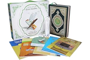 Quran Pen Reader, AIPEBANI PQ15 Digital Pen Quran Talking Reader Word by Word for Holy Qur'an English Arabic Urdu French Spanish German Muslims Gift Ramadan Gift
