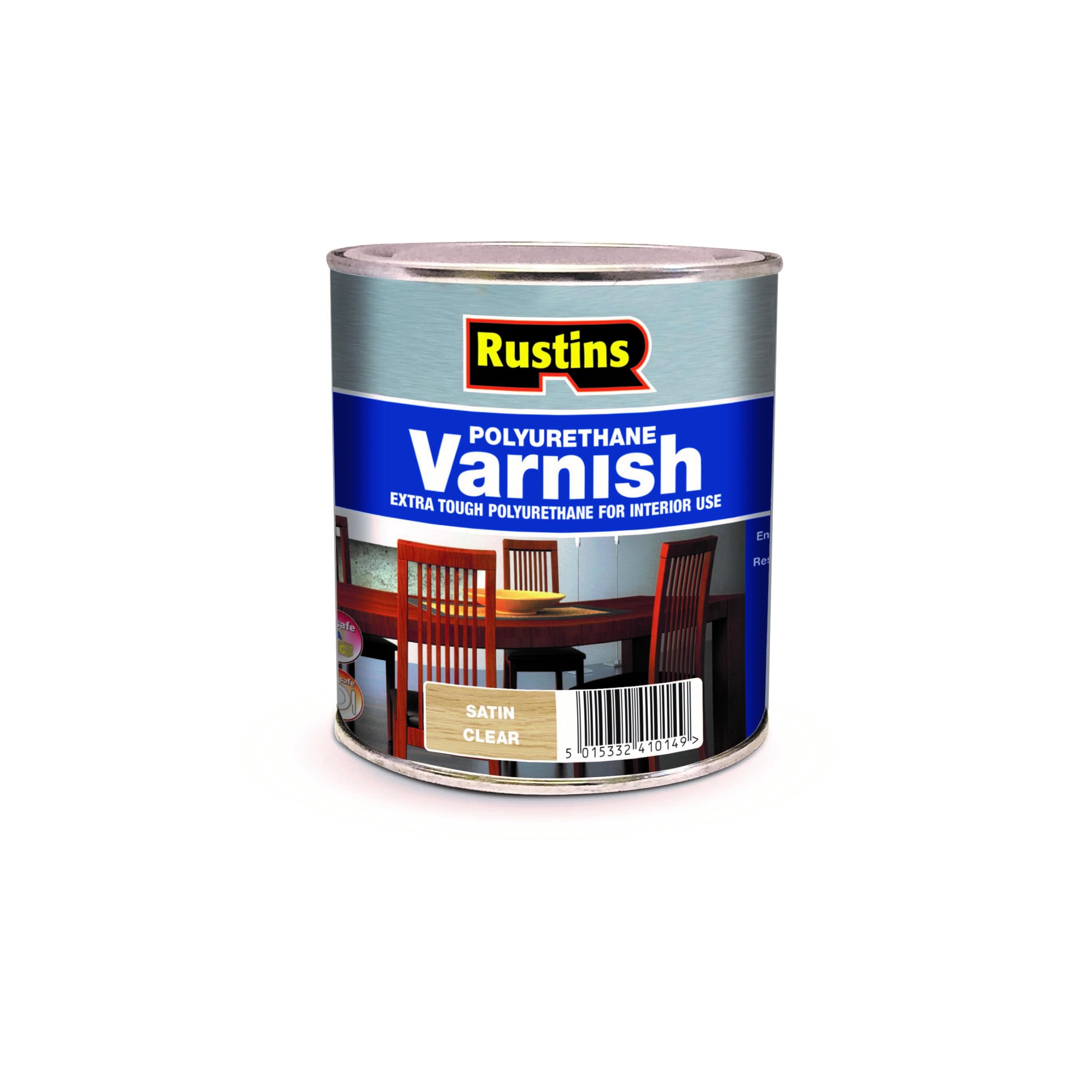 Rustins Polyurethane Varnish Clear Satin 1L