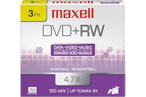 Maxell 3-Pack 4.7 GB DVD Plus Rws 634043