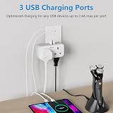 Mscien UK to Australia Plug Adapter 7-in-1 USB Type I Dual 2 Pin Outlet view 4