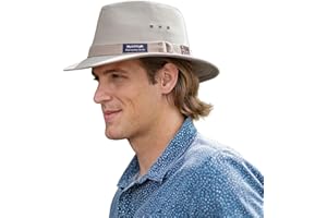 Panama Jack Original Canvas Safari Men's Sun Hat, 2 1/2" Brim, UPF (SPF) 50+ Sunhat Protection