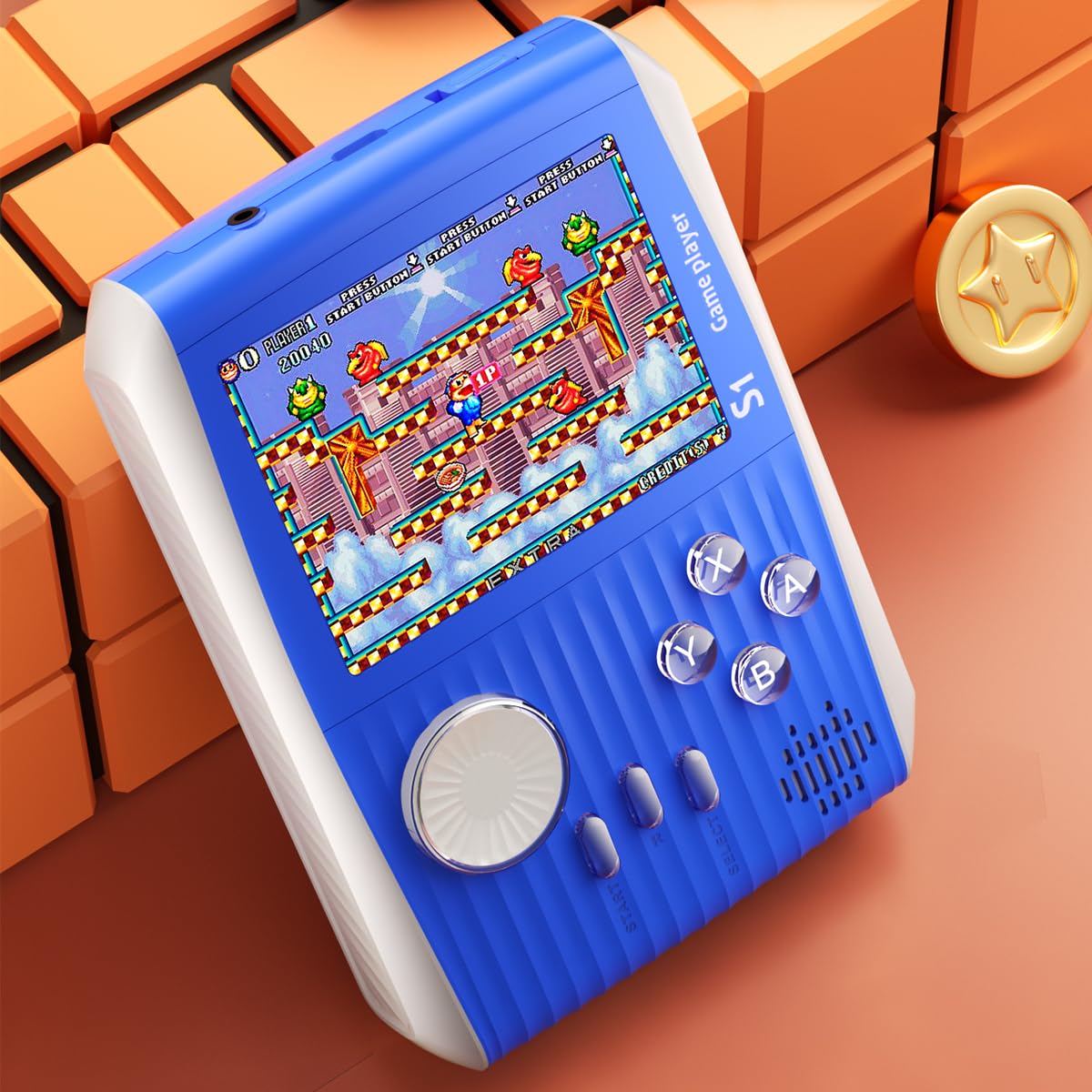 Portable Handheld Games Retro Mini Video Games，Handheld Game Console with 666 Classical FC Games 3.0