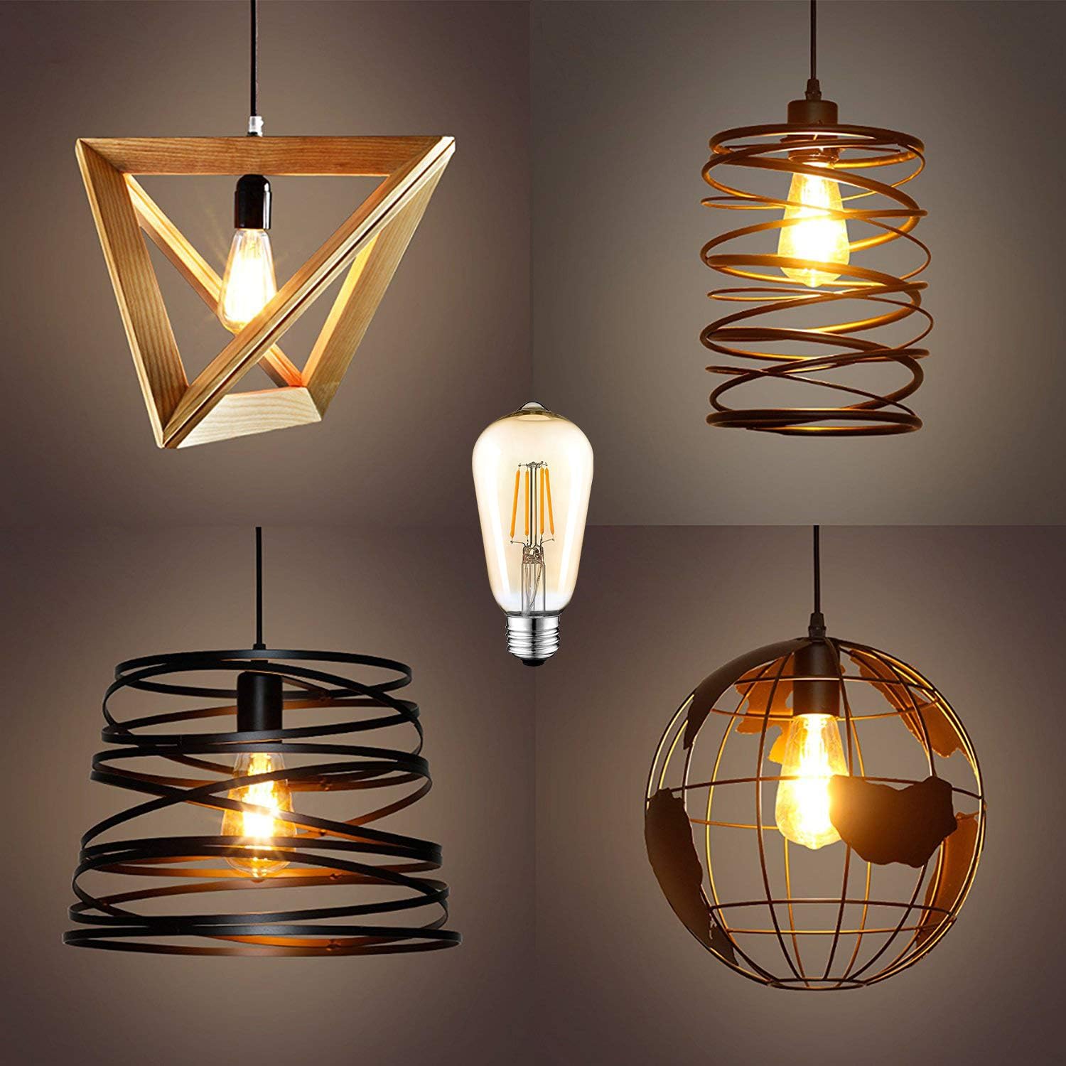 AidSci Vintage LED Edison Bulb, 4W (40W Equivalent) E27 400LM Filament Light Bulb - Image 3