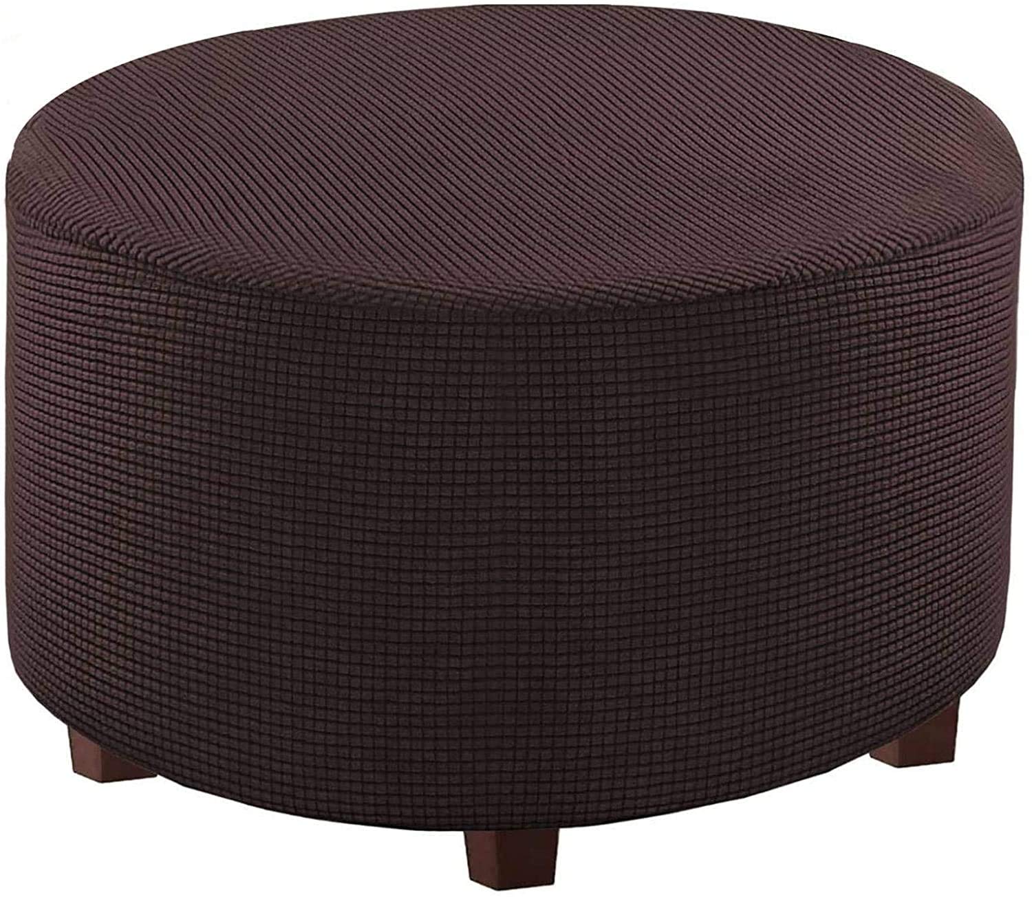 C/N 37HU Large Brown Footstool Cover, Acrylic