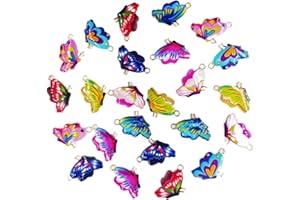 hexiaoxiao Bracelet Charms for Jewelry Making Bulk Lucky Charm Bracelet Making Kits Dog Butterfly Rainbow Charms DIY for Women's Necklace Bracelets and Cute Bling Charms Crafting