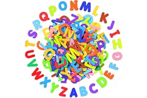 Natonhi 1050Pcs Letter Stickers Foam Letter Stickers,10 Colors Self Adhesive A-Z Alphabet Stickers Craft Supplies Stickers for Kids School Project Party Decorations（1.1x 0.9 in）