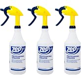 ZEP Professional Sprayer Bottle, 32 oz, Pack of 3, HDPRO1 | Adjustable Nozzle, Fine Mist or Powerful Spray, Refillable for Diluted Concentrate