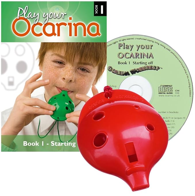 Ocarina Ocarina con 4 agujeros de color rojo Ocarinas elmilagrodelaadopcion