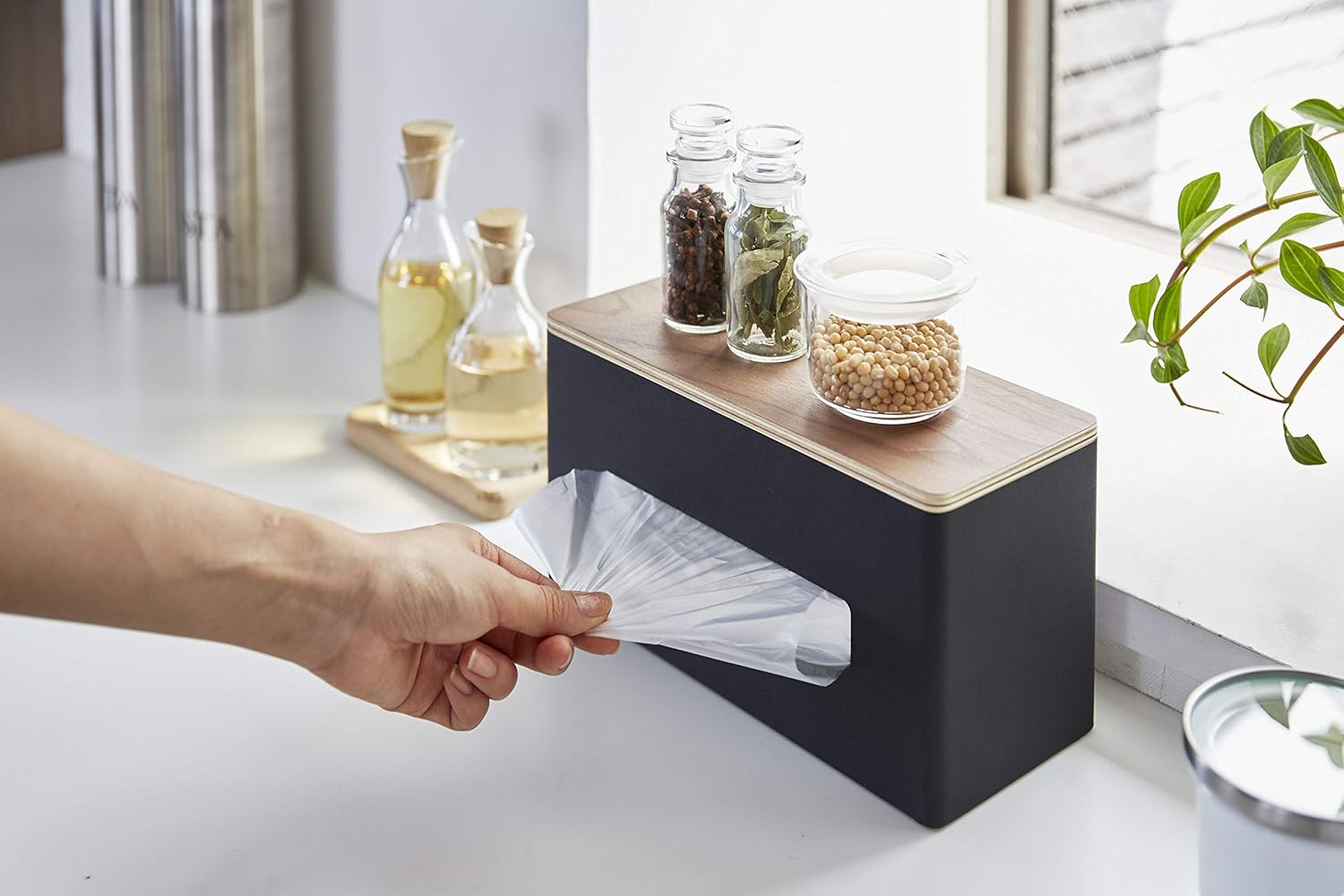 山崎実業両面ティッシュケース リン