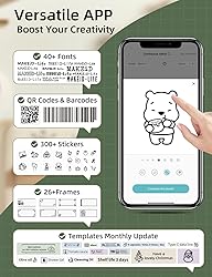 Makeid Q1 Label Maker Machine with Tape