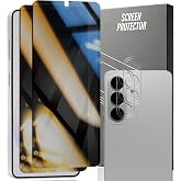 Cmiuubrer 2+2 Pack Privacy Screen Protector for Samsung Galaxy S26, Anti-Spy Tempered Glass with Camera Lens Protector, 9H Anti-Scratch, Bubble Free, Case Friendly