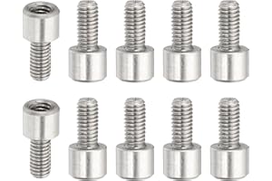 PATIKIL 10 Pcs M3x4+6mm Stainless Steel Standoff Extension Posts Screws,Metric Male Female Thread Adapters Spacer for PCB,Qua
