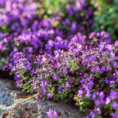 Nannys Garden Creeping Thyme Purple ~2,550 Seeds Ground Cover Fragrant