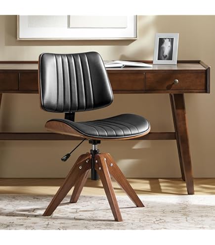 Amazon.com: 360 Degree Swivel Wood Desk Chair, Japanese Style