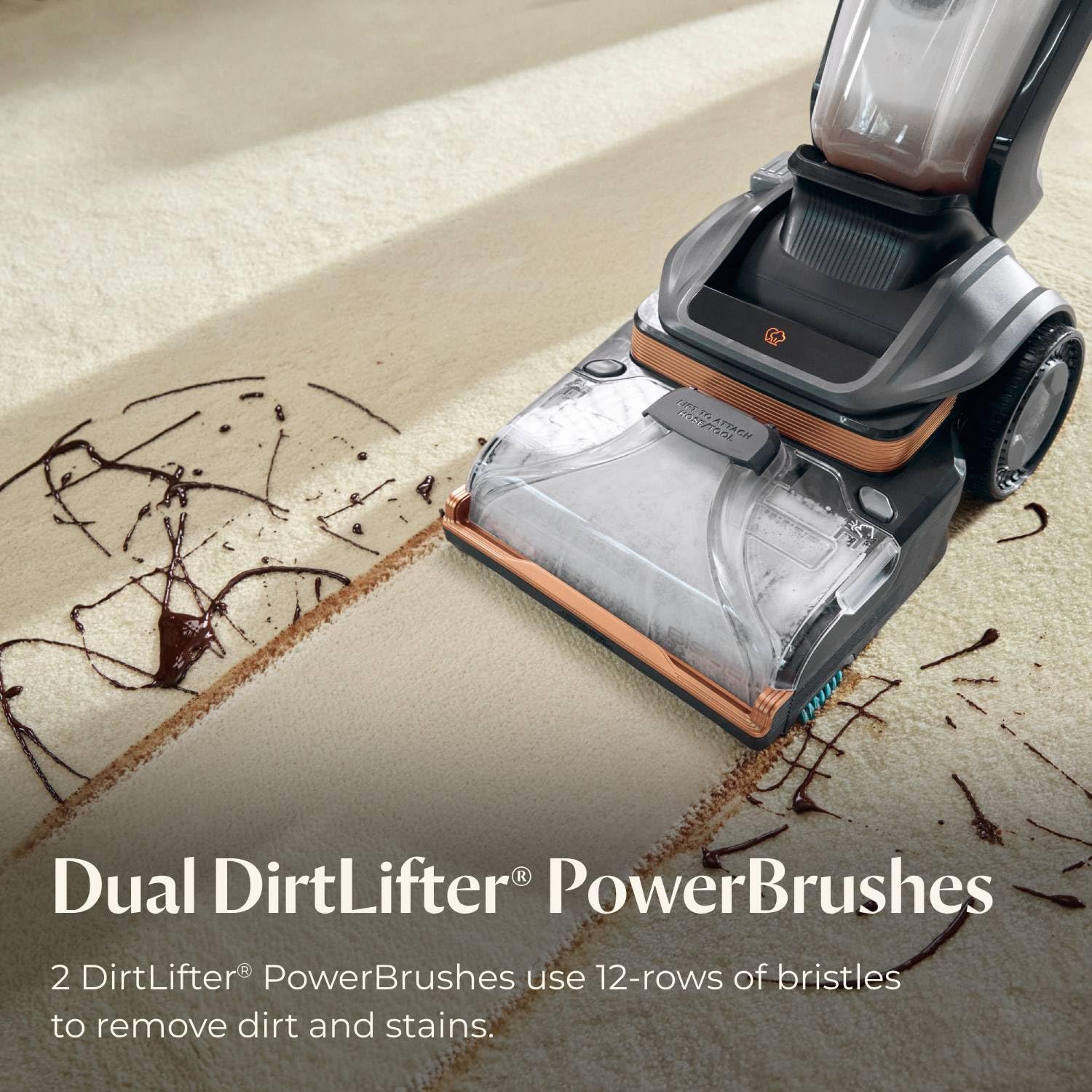 BISSELL Revolution HydroSteam Pet Carpet Cleaner, Upright Deep Cleaner, HydroSteam Technology, 2-in-1 Pet Upholstery Tool & Formulas Included, 3432