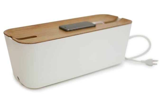Bosign Hideaway cable caja, weiss/wenge, X Large