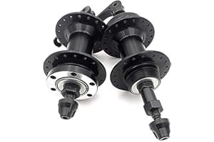 DONSP1986 Bike Wheel Part Bicycle hub, Bike Hub 3/8 x14G x 36H x 100mm x 136mm, Quick Release,Alum,One Pair,4.29 inch x5.73 i