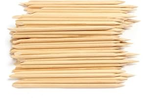 100 Pcs Nail Art Orange Wood Sticks Cuticle Pusher Remover Pedicure Manicure Care Tool Creative and Exquisite Workmanship