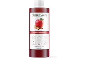 PLANT GURU Apple Cinnamon Fragrance Oil 4 fl. oz. Scented Oil for DIY Soap Making, Candles, Bath Bombs, Body Butters. Used in Aromatherapy Diffusers, Burners and Warmers. Great Addition to Lotions and Creams.