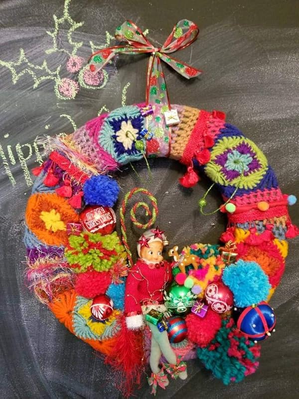 Christmas wreath boho decor hippiewild