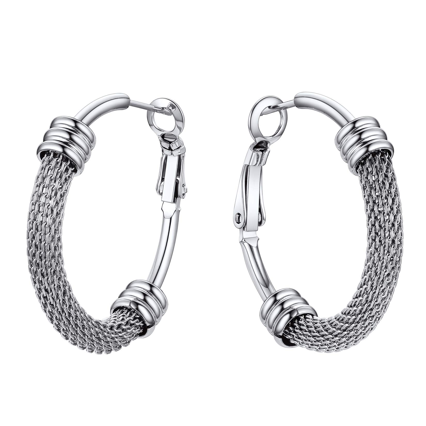 Stainless Steel Earrings For Girls Women Gifts Hypoallergenic Hoops Small Simple Tube Hoop Earrings Huggies