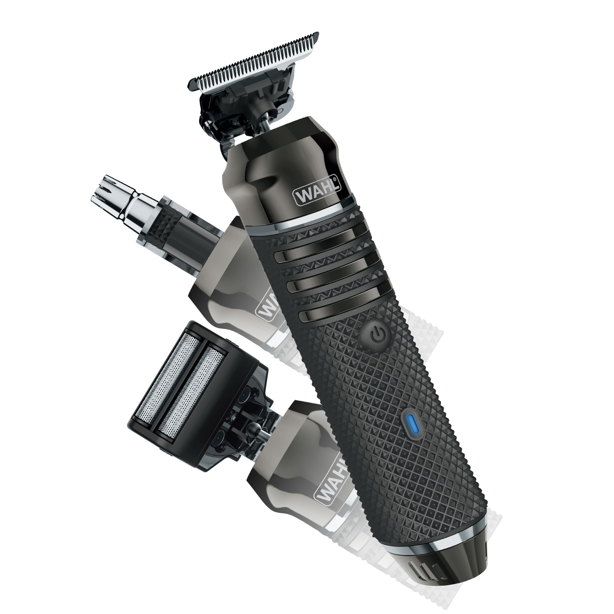 Wahl USA Pro Series High Visibility Skeleton Style Trimmer, Lithium-Ion Cordless USB Rechargeable All in One Shaving & Close Cutting Beard Trimmer for Men with Near Zero Gap Blade – 3026018