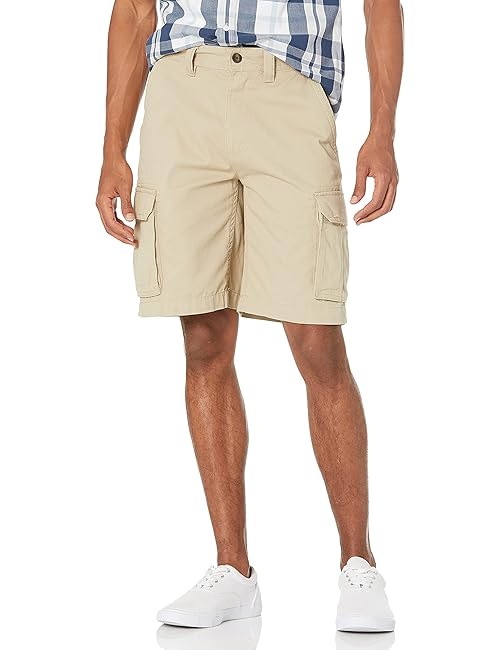Amazon Essentials Men's 10" Classic-Fit Cargo Shorts (Available in Big & Tall), Khaki Brown, 31