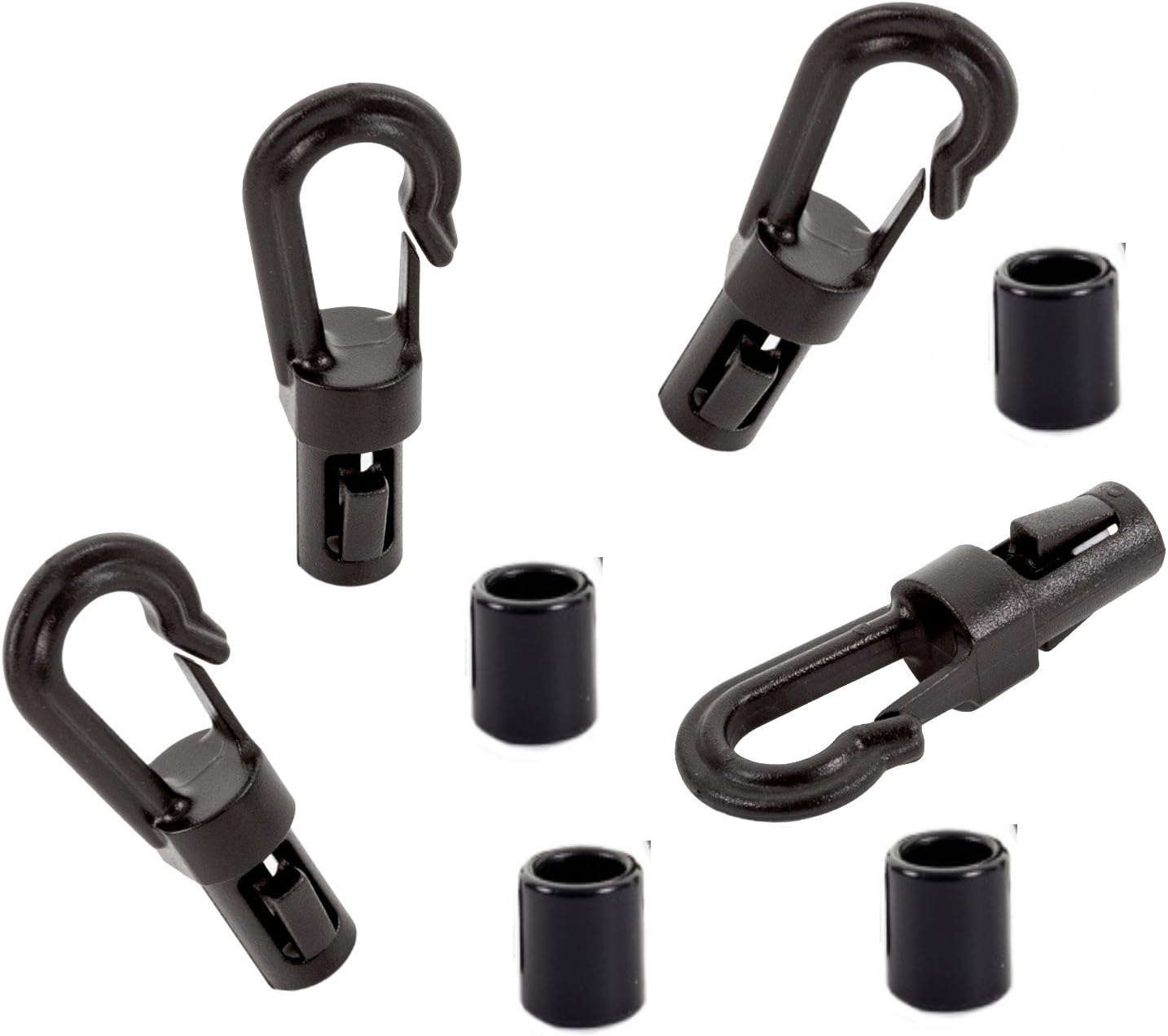 Shock Cord End Hook 6mm (Pack 4) Amazon.co.uk Sports & Outdoors