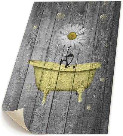 Yellow Gray Wall Art Photo Print Vintage Outhouse Home Bath Decor Bathroom Home Garden Home Decor Posters Prints