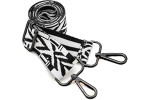 ZOOEASS Nickel Buckles Wide Shoulder Strap Adjustable Replacement Belt Gun Buckles Guitar Style Crossbody Bag Strap
