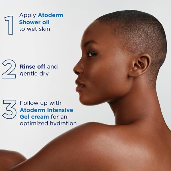BIODERMA ATODERM INTENSIVE GEL-CREAM, SOOTHING BODY MOISTURIZER FOR DRY TO ATOPIC SENSITIVE SKIN, 24-HOUR HYDRATION, 16.9 FL OZ