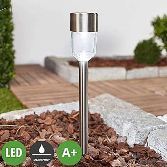 Lampenwelt Led Solarleuchten Maarten Spritzwassergeschutzt Modern In Alu Aus Edelstahl 10 Flammig A Inkl Leuchtmittel Solarlampe Solarleuchte Garten Amazon De Beleuchtung