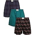 Lucky Brand Men's Boxer Shorts – 3 Pack Woven Boxers for Men With Functional Fly - Lightweight Men's Underwear Boxers (S-XL)