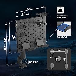 PEGZONE Headphone and Controller Holder, Rotating