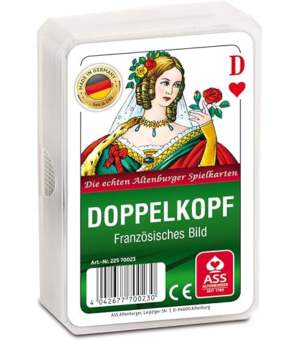 Baraja De Cartas ASS Altenburger Cabeza De Oveja | Naipes Con Imagen De Franconia, FSC Y Empaque Sostenible