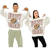 Zubaz NFL Men and Women's 90's Vintage Reissue Oversized Graphic Crewneck Sweatshirt (Small - 2XL)