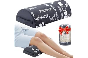 MYLIFESION Knee Pillow for Sleeping, Memory Foam Leg Bolster Pillow for Post Surgery, Back Pain Relief, Knee Support and Leg Elevation, for Side and Back Sleepers