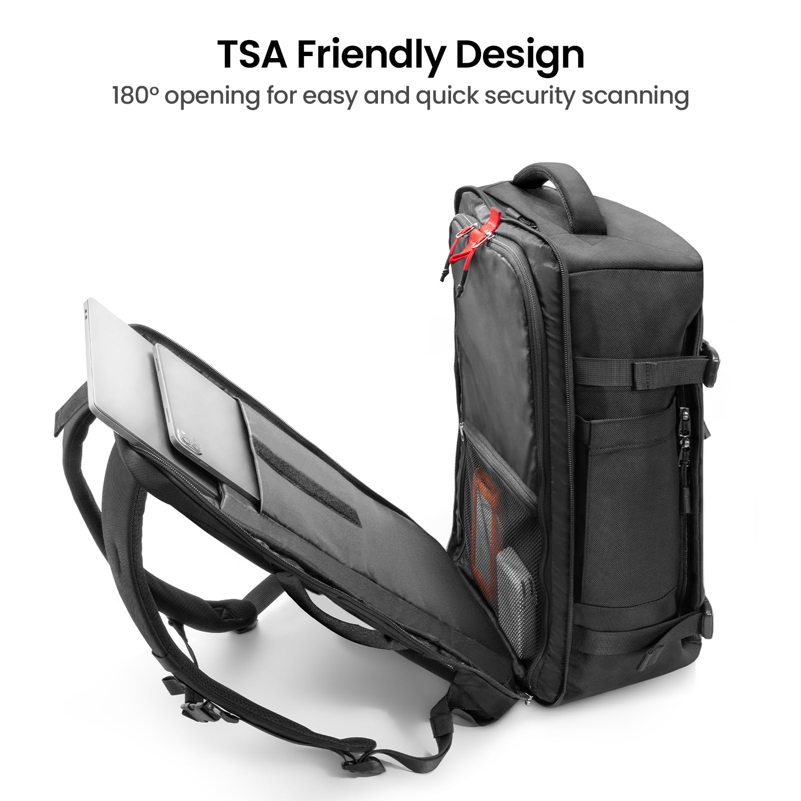 tomtoc Travel Backpack 28L, TSA Friendly Flight Approved Carry-on Luggage Hand Backpack, Water-resistant Lightweight Business Rucksack, Durable Large Weekender Bag Daypack Fits 15.6 Inch Laptop